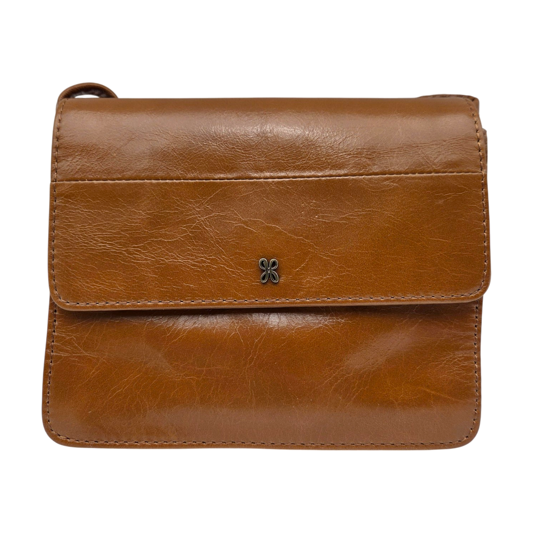 HOBO Jill Wallet Crossbody Leather Bag – Truffle (Open-Box)