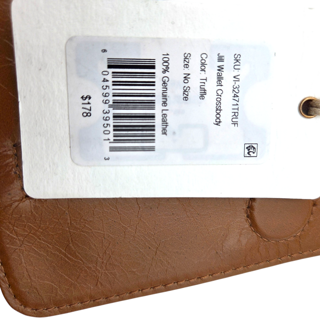 HOBO Jill Wallet Crossbody Leather Bag – Truffle (Open-Box)