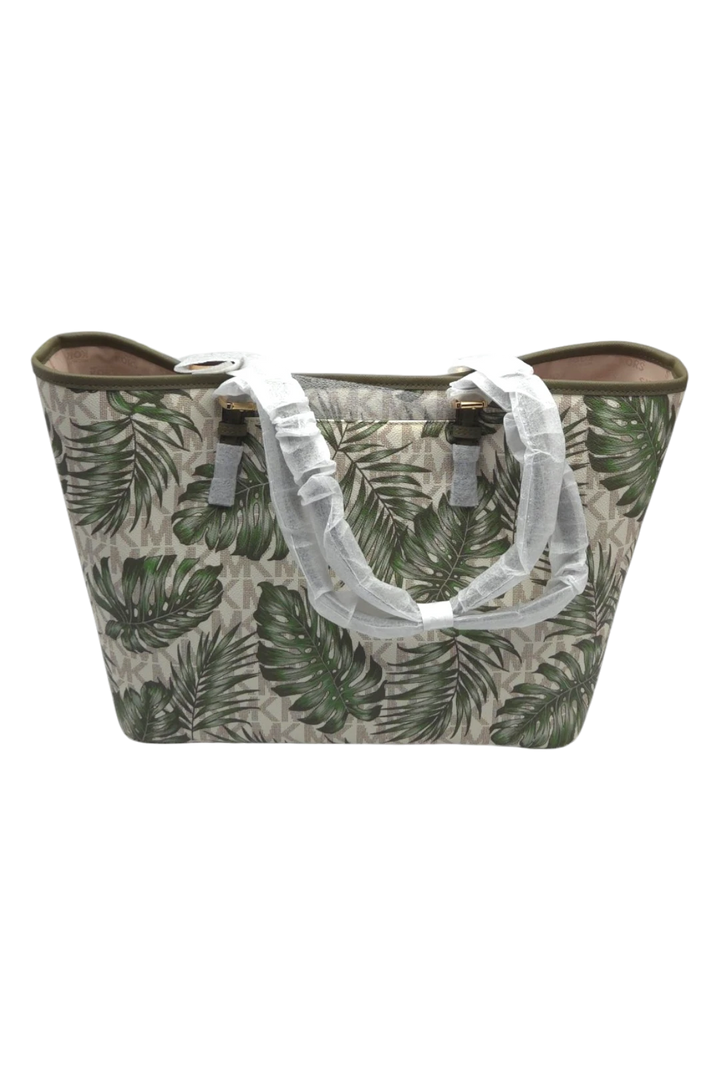 Michael Kors Jet Set Travel Large Carryall Tote – Vanilla/Olive