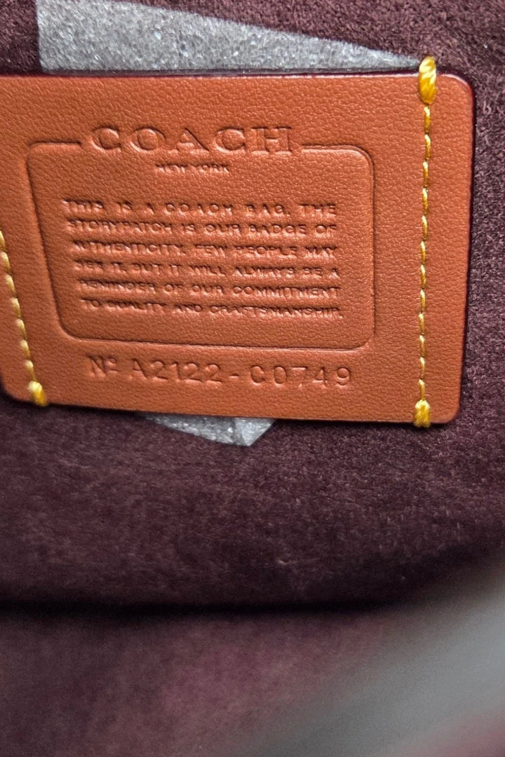 Coach Beat Saddle Bag - Brass & Red Sand