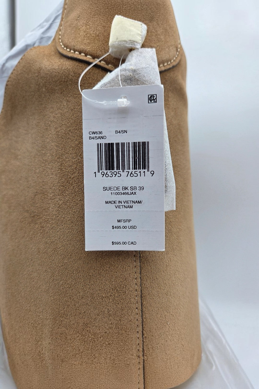 Coach Brooklyn Shoulder Bag 39 in Sand Suede