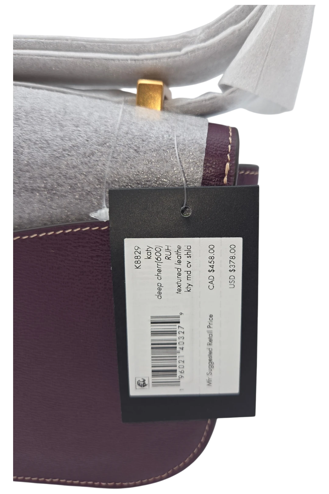 Kate Spade New York Katy Medium Convertible Shoulder Bag – Deep Cherry