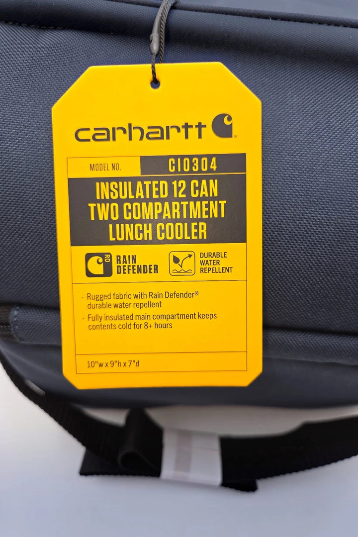 Carhartt Insulated 12-Can Two-Compartment Lunch Cooler – Navy