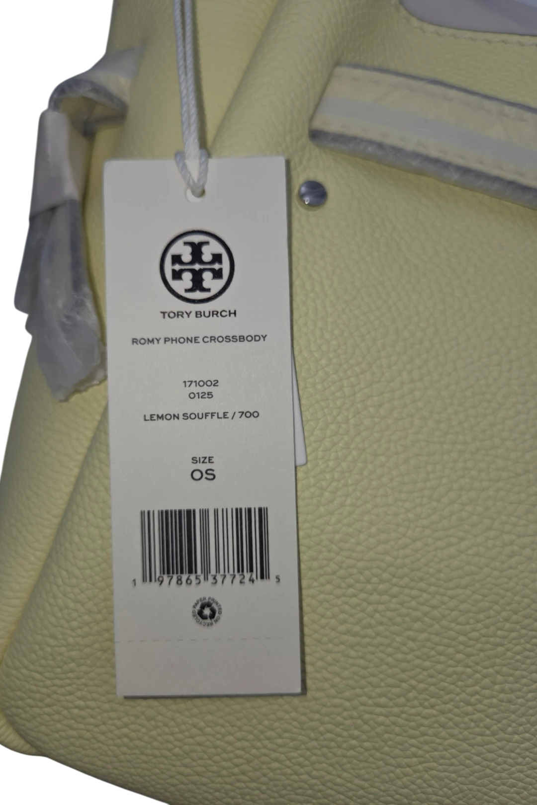 Tory Burch Small Romy Phone Crossbody – Lemon Soufflé