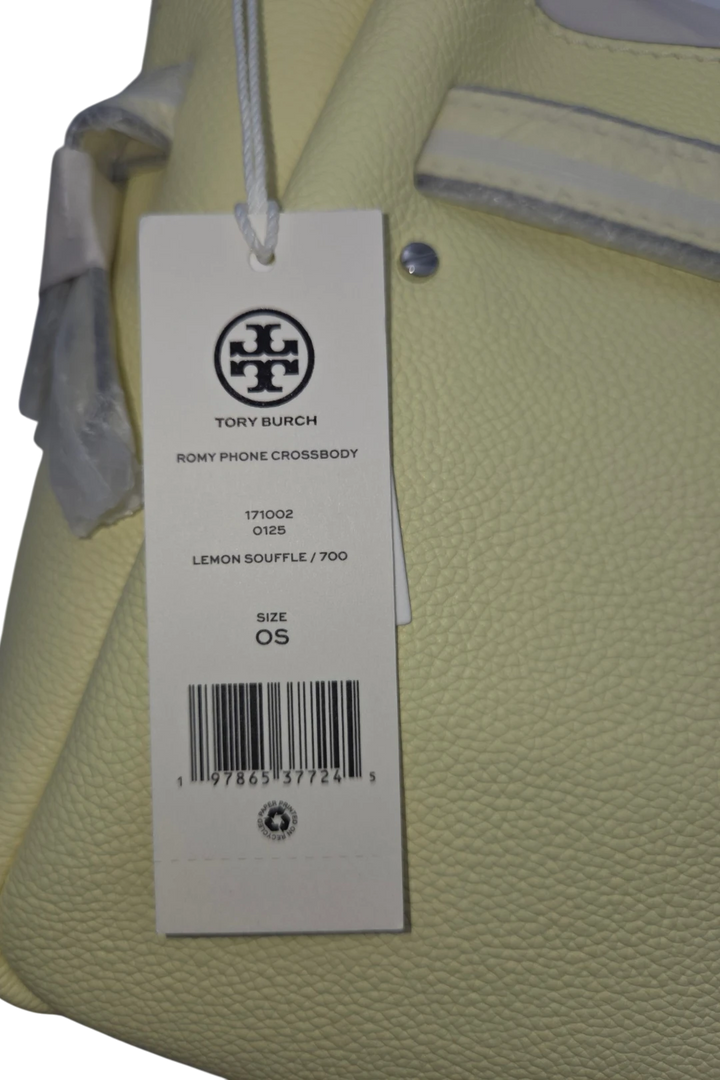 Tory Burch Small Romy Phone Crossbody – Lemon Soufflé