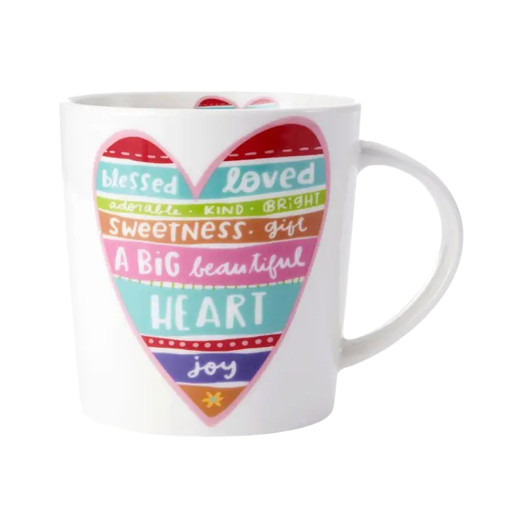 Pfaltzgraff 18oz Big Heart Sentiment Mug