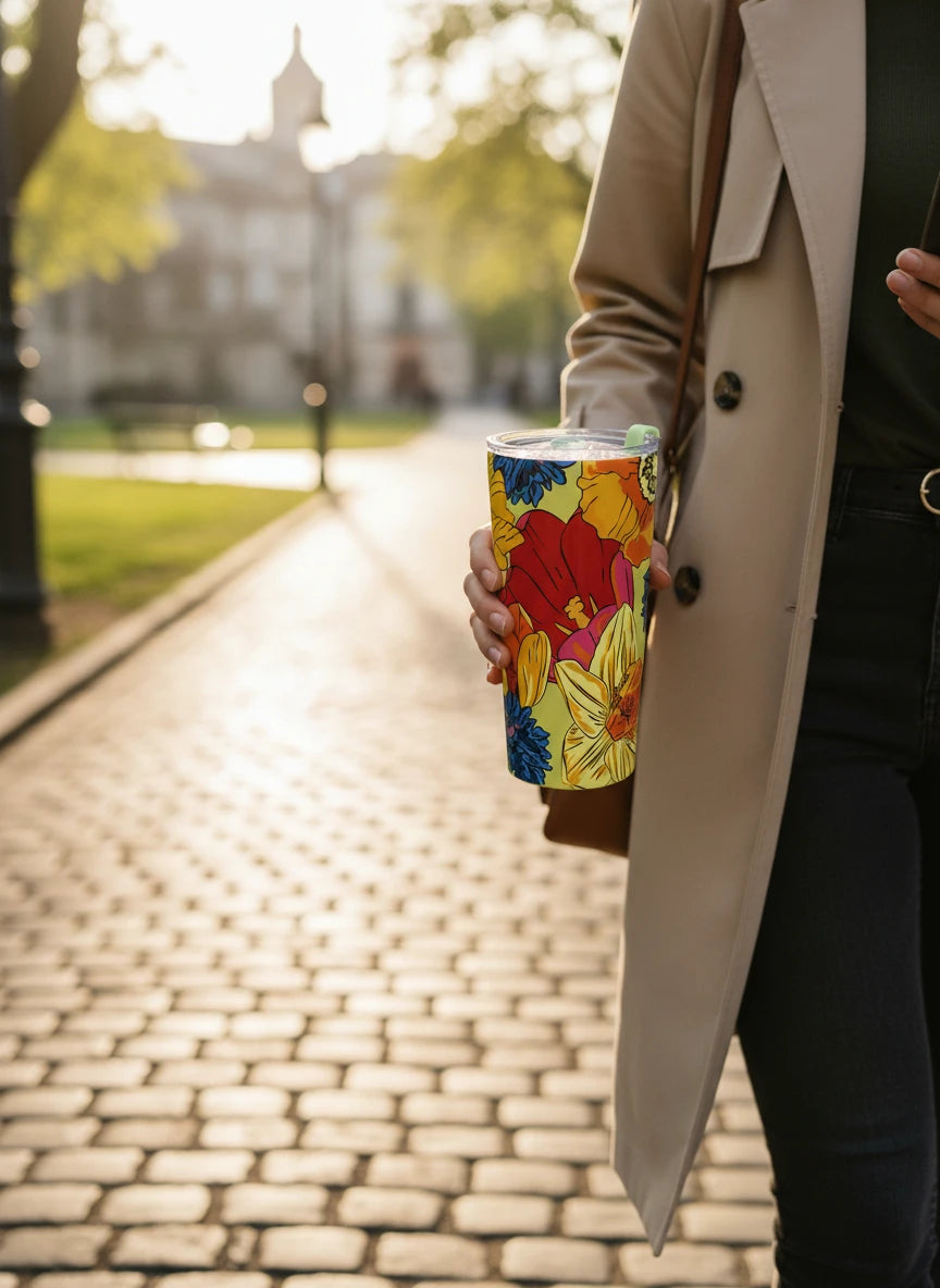 Vera Bradley 20 oz Stainless Steel Thermal Mug – Poppy