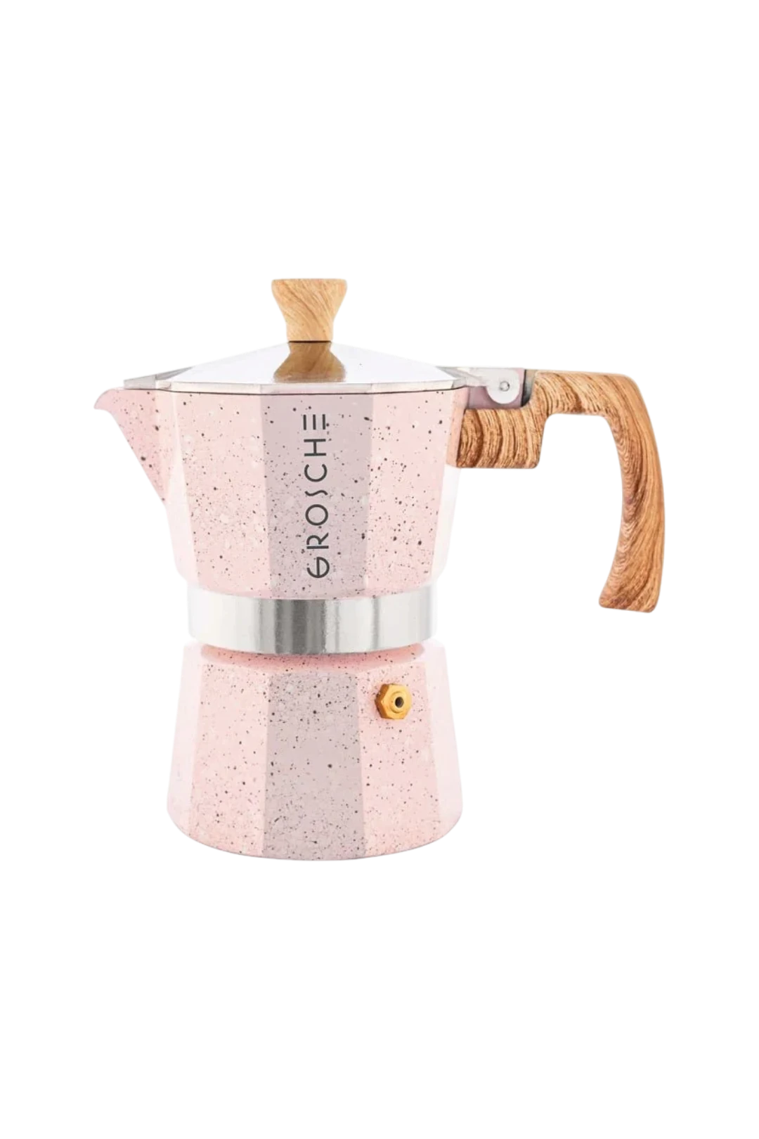 GROSCHE MILANO STONE Stovetop Espresso Maker – Blush Pink