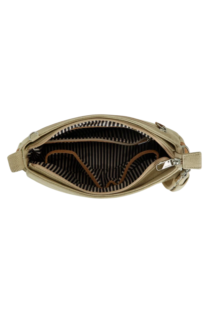 Travelon Anti-Theft Heritage Saddle Crossbody Bag - Natural