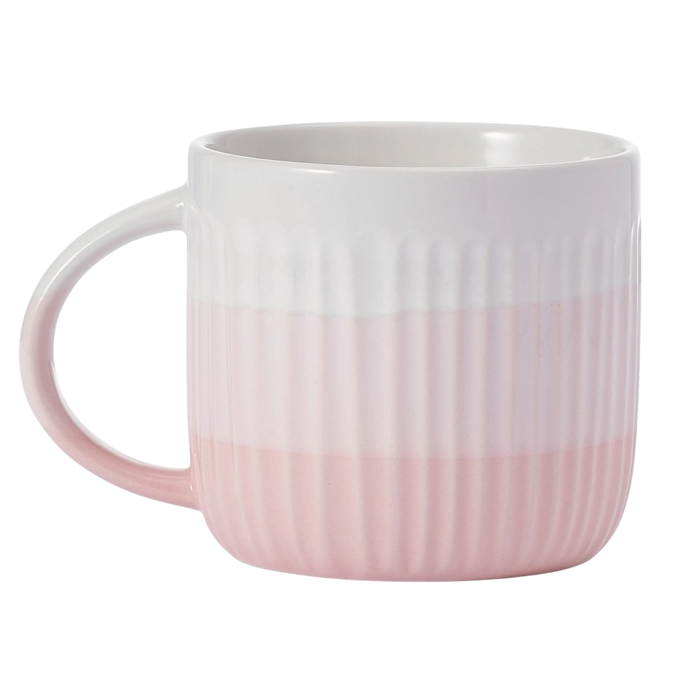 Pfaltzgraff 16oz Pink Debossed Ombre Mug