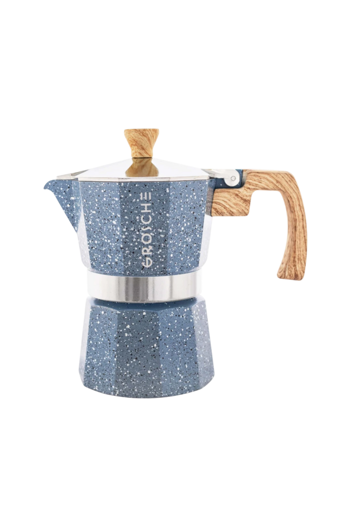 GROSCHE MILANO STONE Stovetop Espresso Maker – Indigo Blue