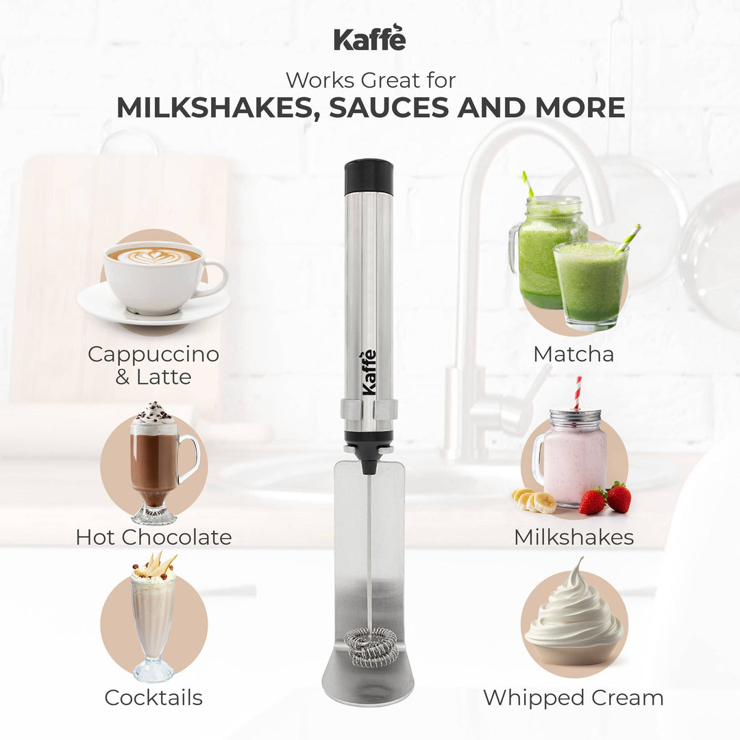 Handheld Milk Frother - USB Rechargeable & Portable