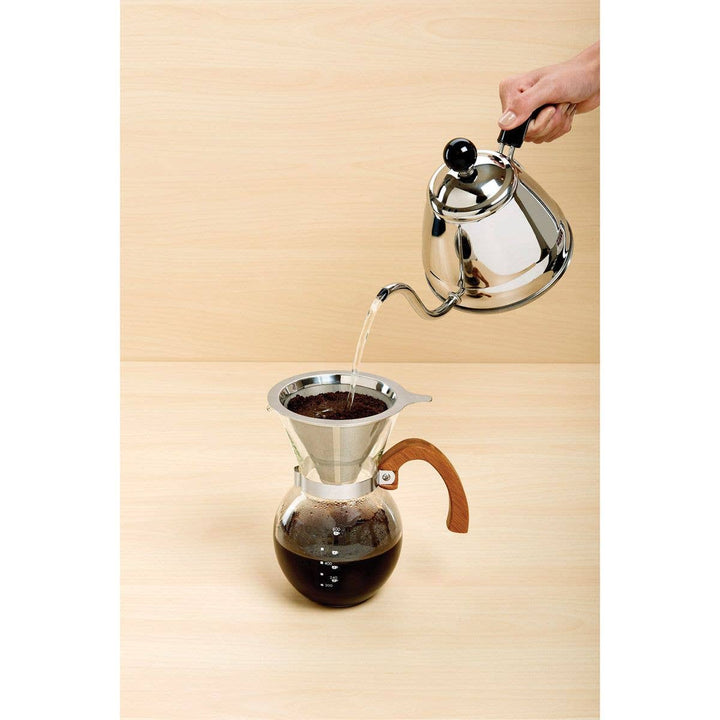 Pour-Over Coffee Maker with Bamboo Handle – 22oz