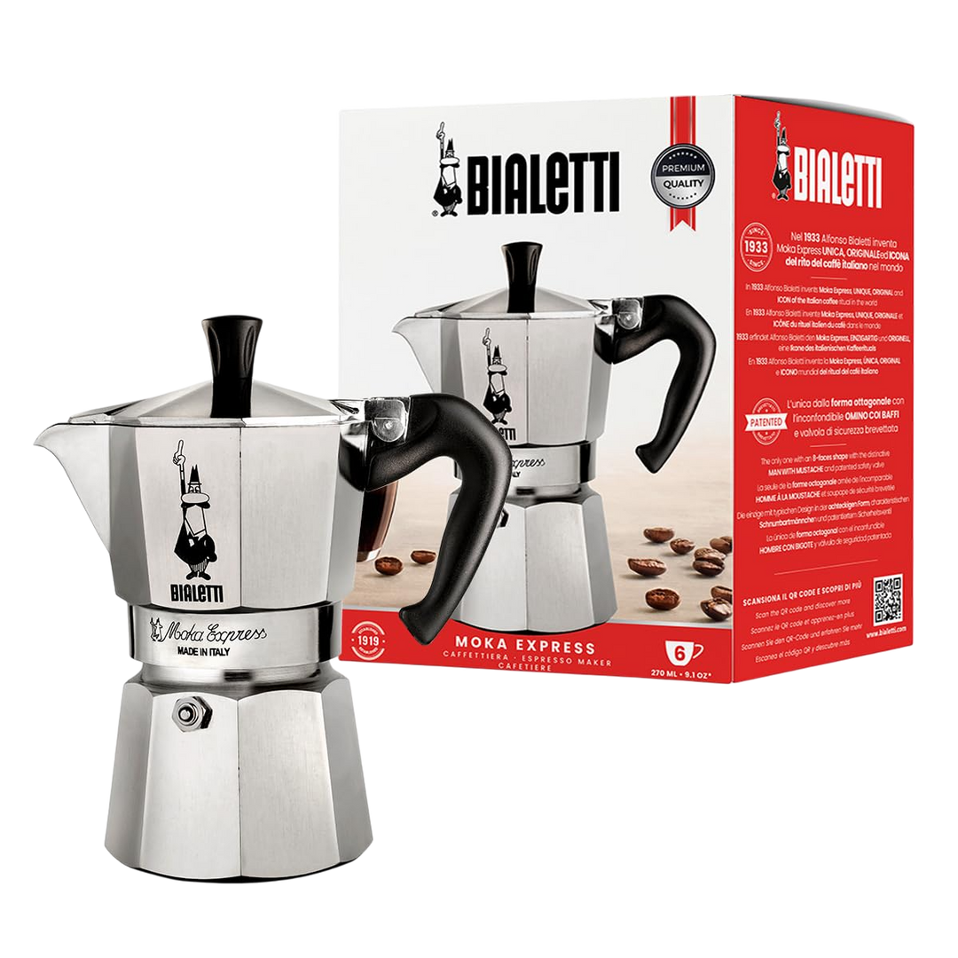 Bialetti Moka Express 6-Cup Stovetop Espresso Maker