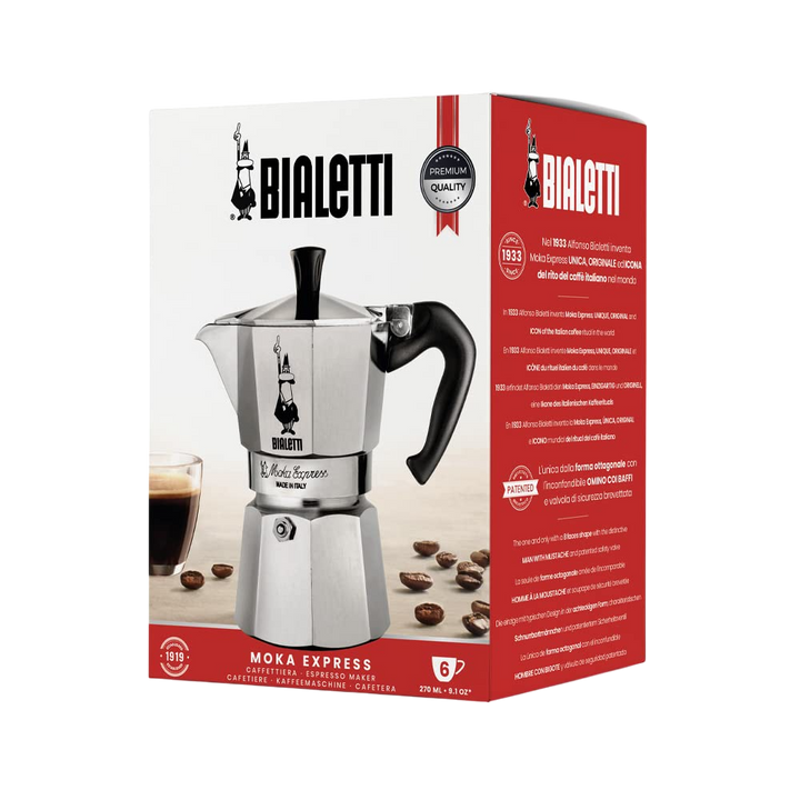 Bialetti Moka Express 6-Cup Stovetop Espresso Maker