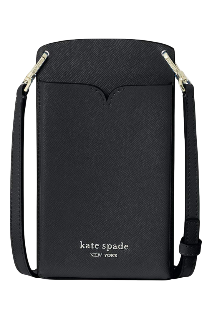 Kate Spade Spencer Slim Crossbody – Black Saffiano Leather