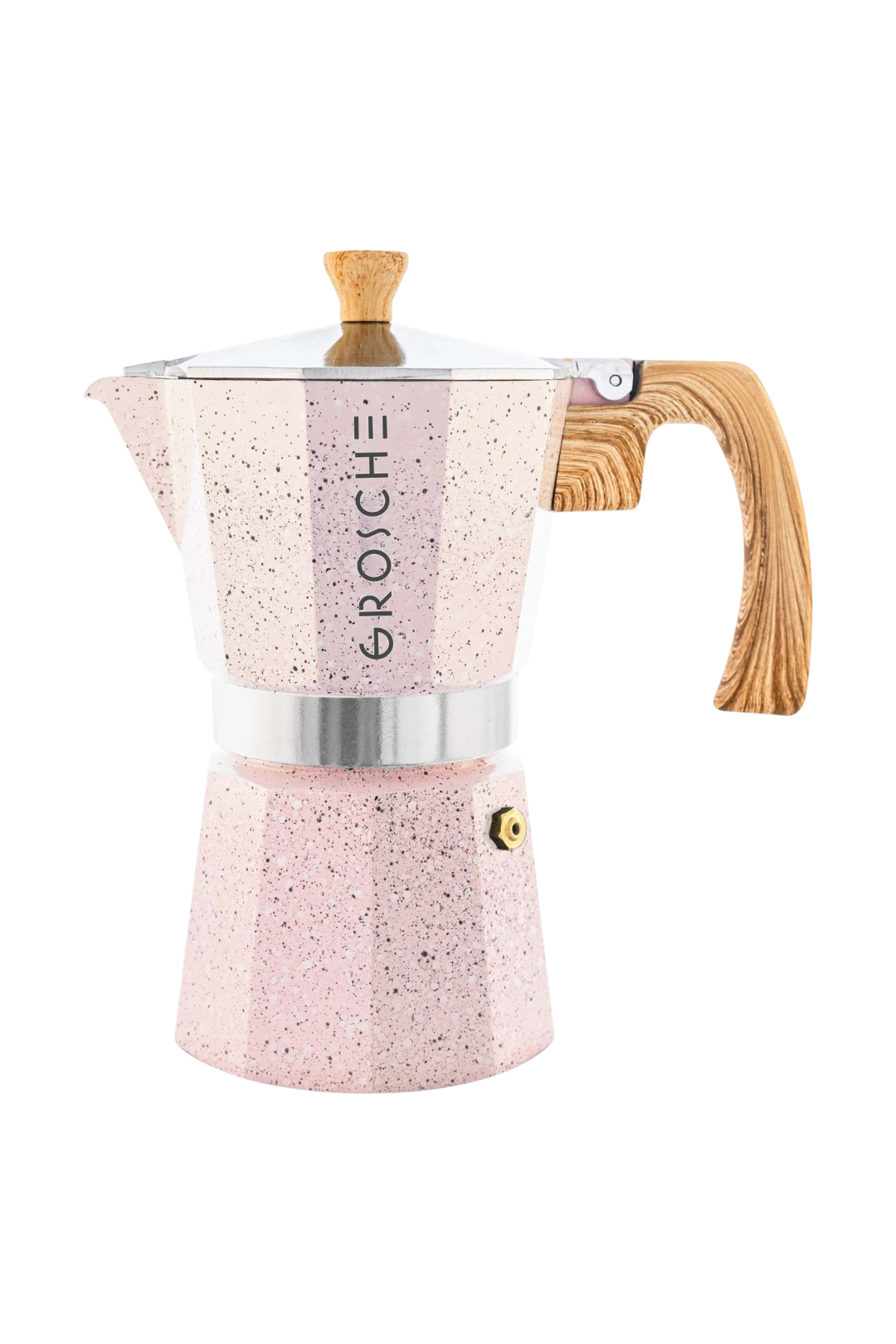 GROSCHE MILANO STONE Stovetop Espresso Maker – Blush Pink