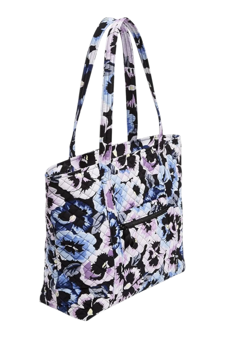 Vera Bradley Women's Performance Twill Work Tote Bag – Plum Pansies