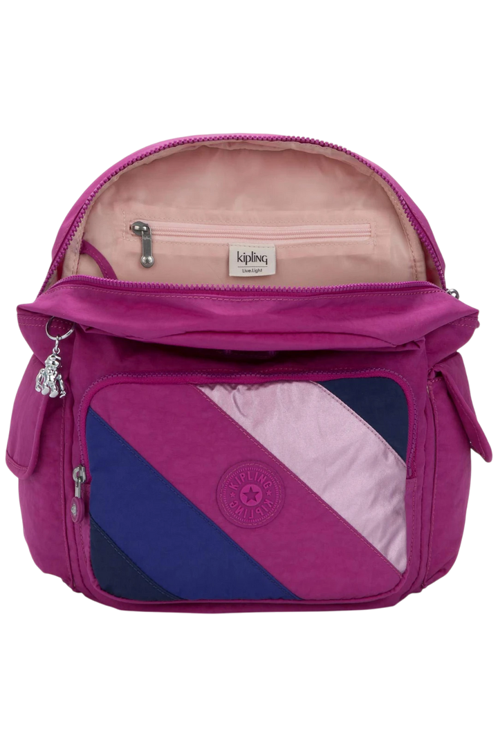 Kipling Women's City Pack Backpack - Pink Mix Block