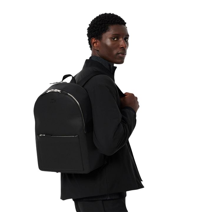 Lacoste Men's Chantaco Piqué Leather Backpack