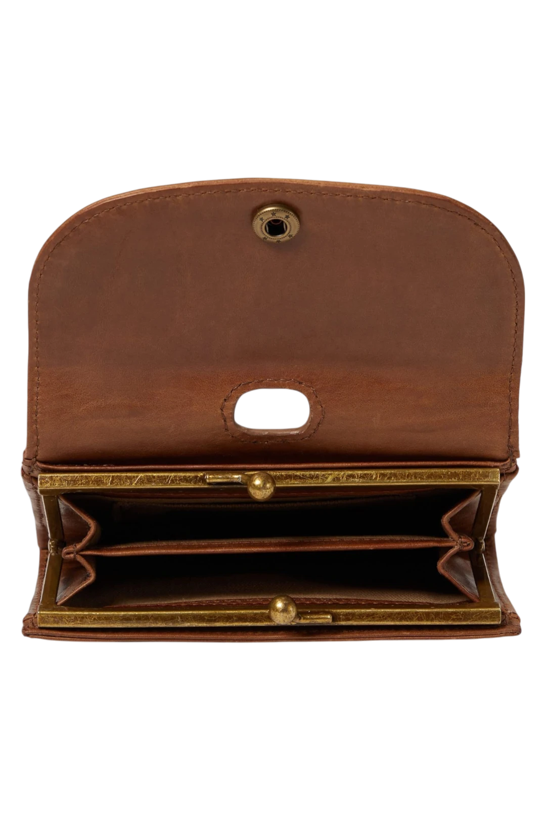Frye Melissa Clip Purse – Cognac