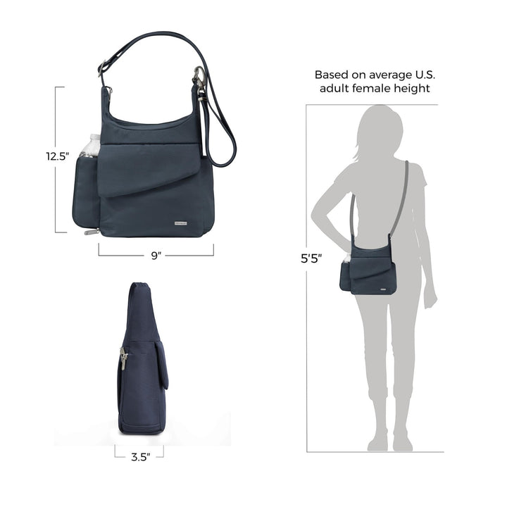 Travelon Anti-Theft Classic Messenger – Midnight