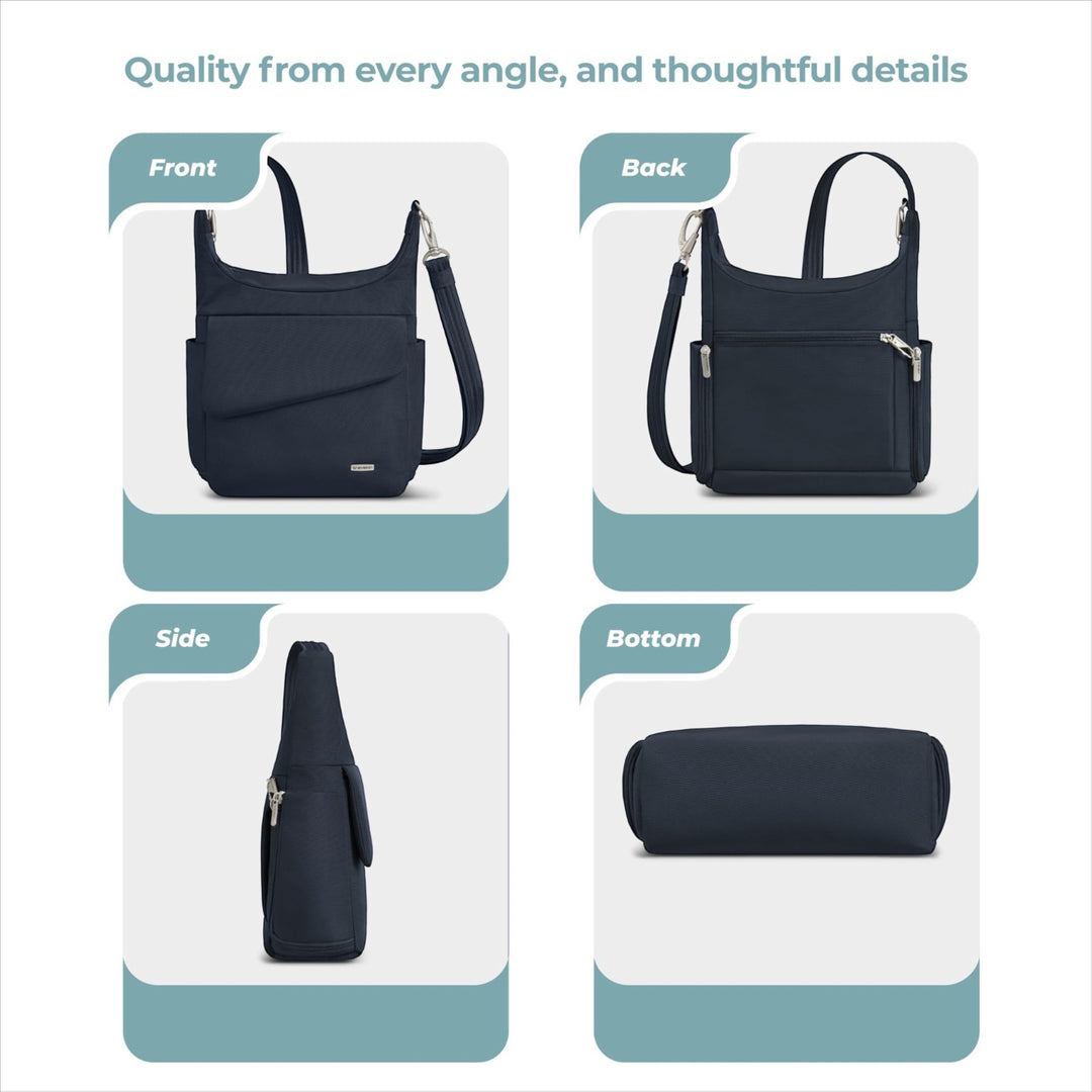 Travelon Anti-Theft Classic Messenger – Midnight
