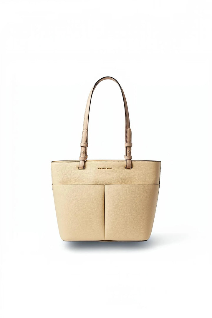 Michael Kors Bedford Medium Pebbled Leather Tote Bag – Buttermilk