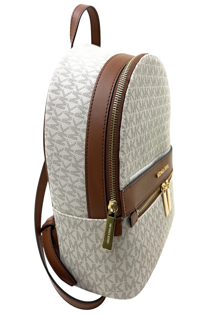 Michael Kors Kenly Medium Logo Backpack - Vanilla