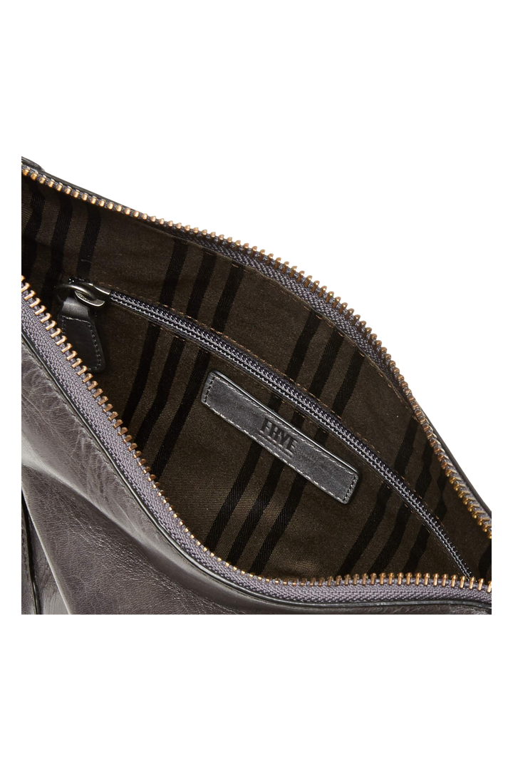 Frye Women’s Melissa Zip Crossbody Leather Bag - Carbon