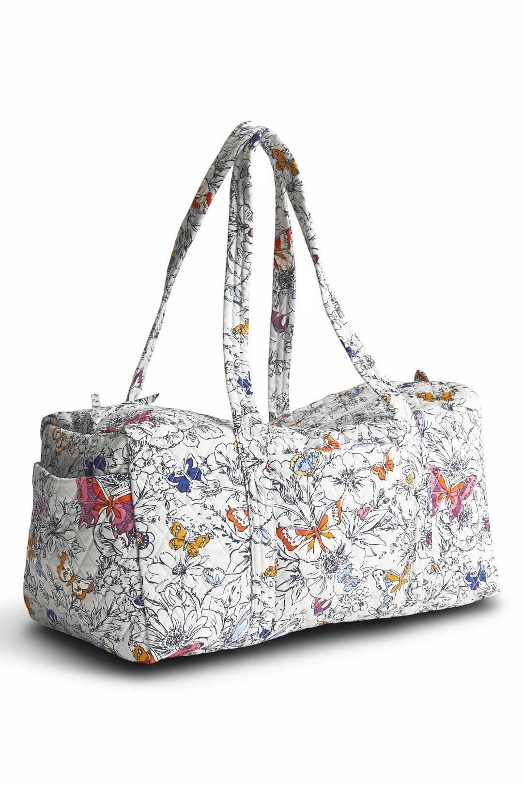 Vera Bradley Women's Original Duffel Bag - Premium Cotton - Wing + Bloom