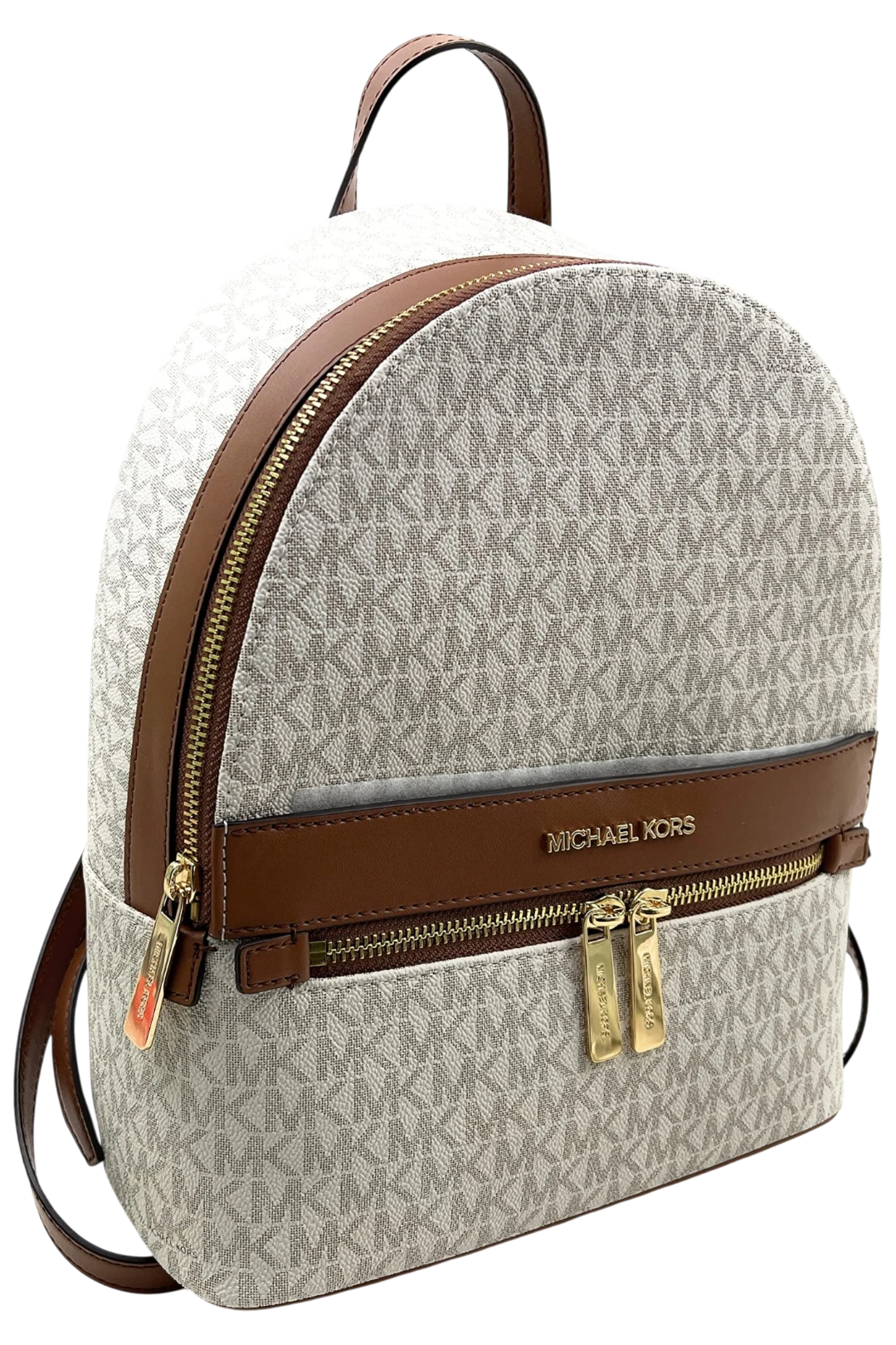 Michael Kors Kenly Medium Logo Backpack - Vanilla