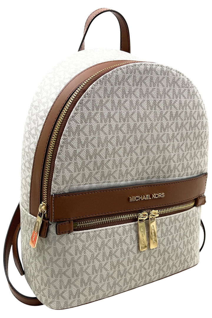 Michael Kors Kenly Medium Logo Backpack - Vanilla