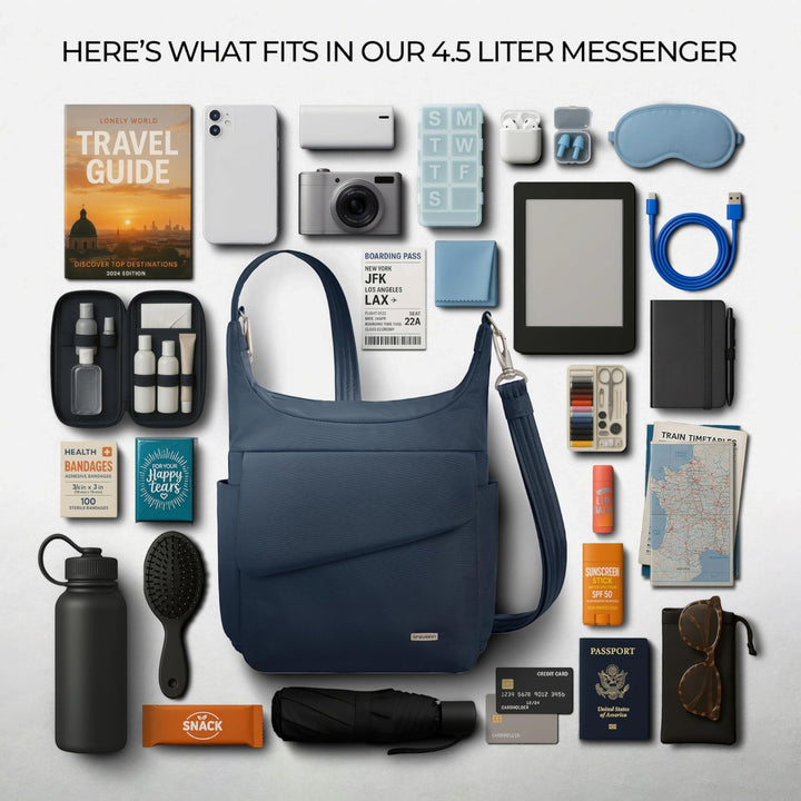 Travelon Anti-Theft Classic Messenger – Midnight