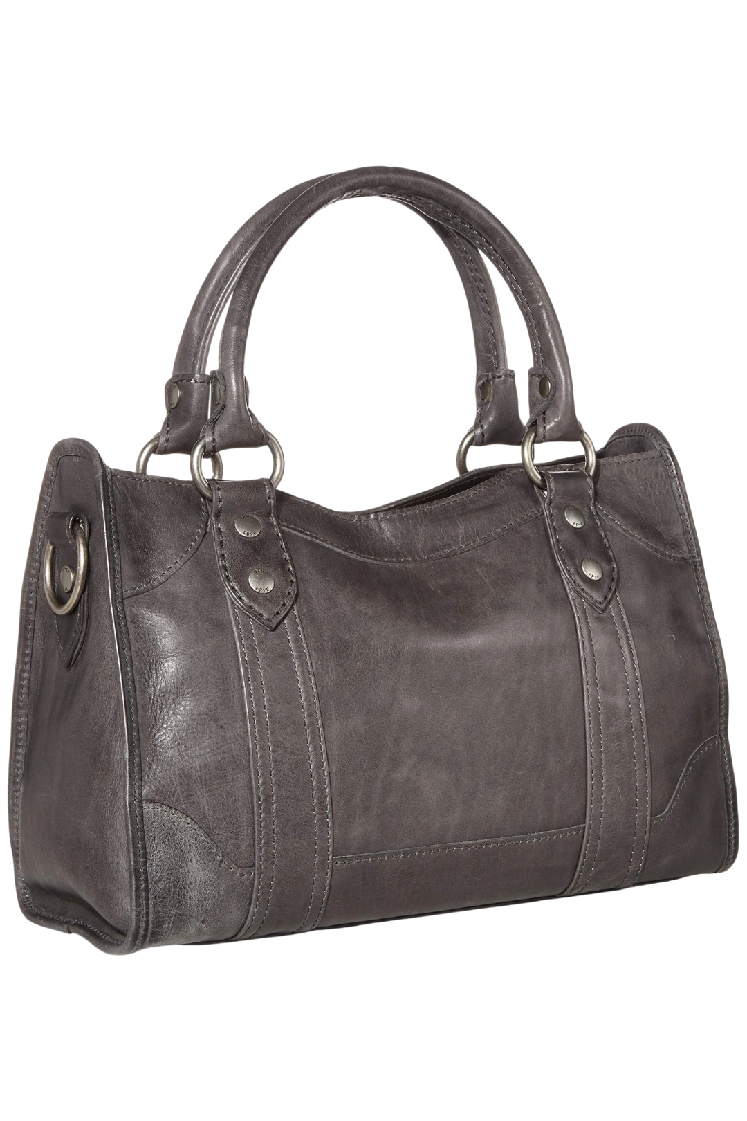 FRYE Melissa Satchel Leather Handbag - Carbon