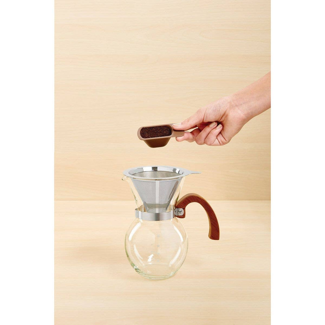 Pour-Over Coffee Maker with Bamboo Handle – 22oz