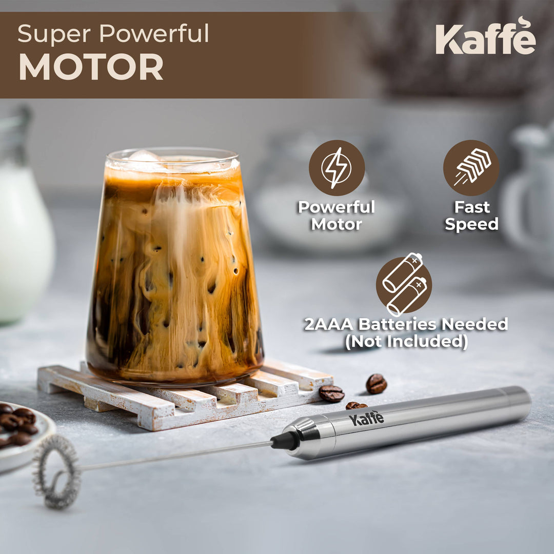 Handheld Milk Frother – Battery-Operated & Portable