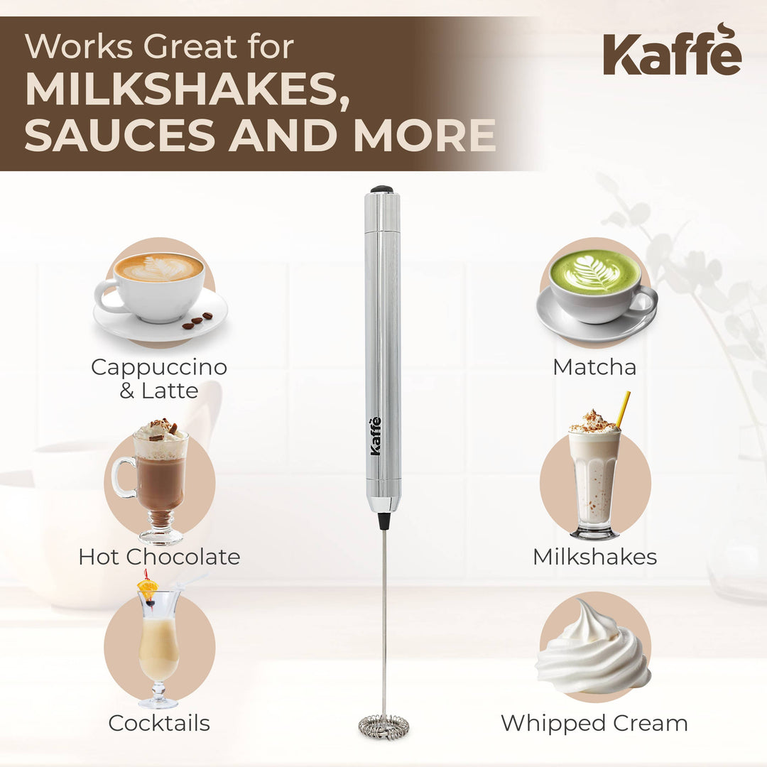 Handheld Milk Frother – Battery-Operated & Portable