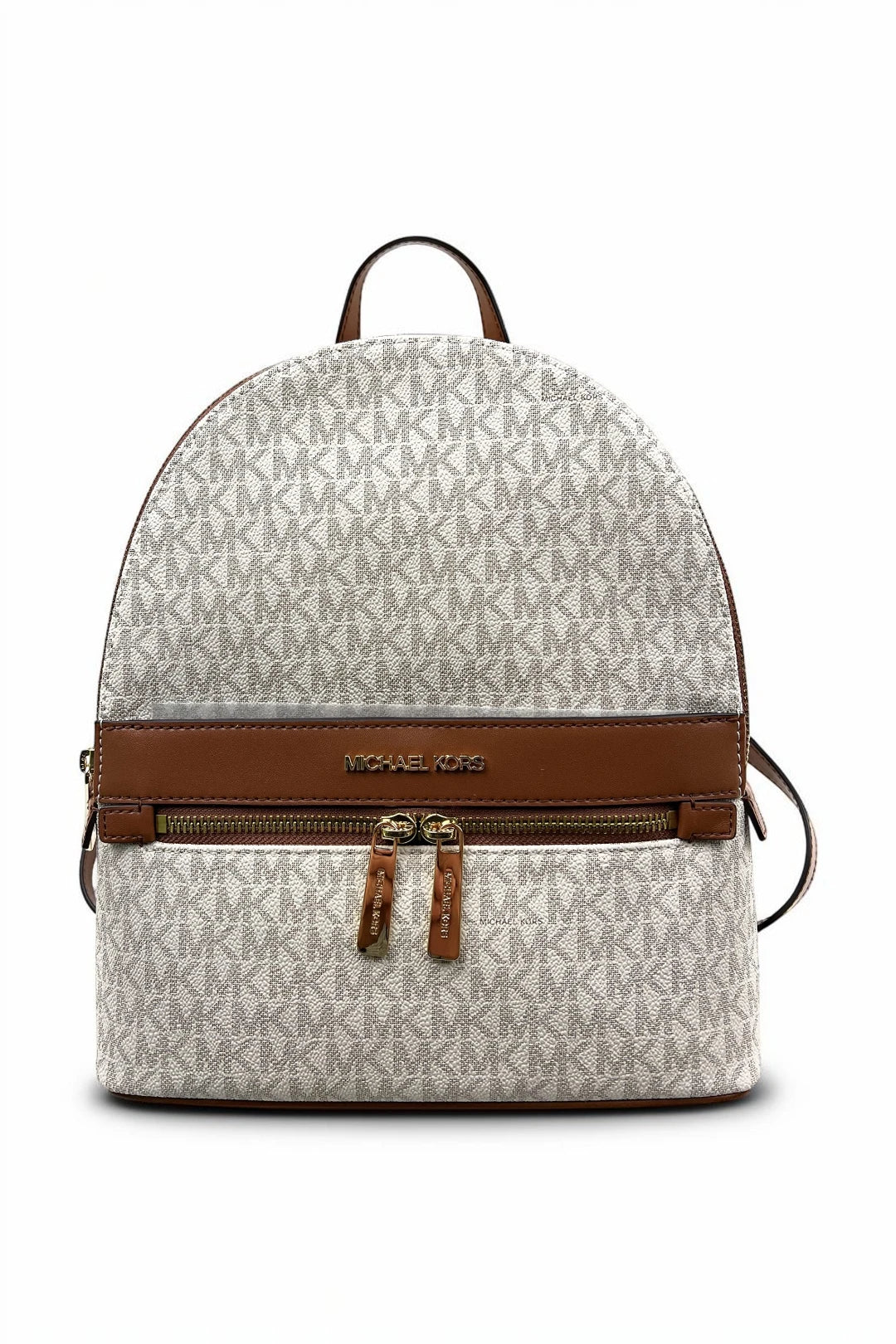 Michael Kors Kenly Medium Logo Backpack - Vanilla
