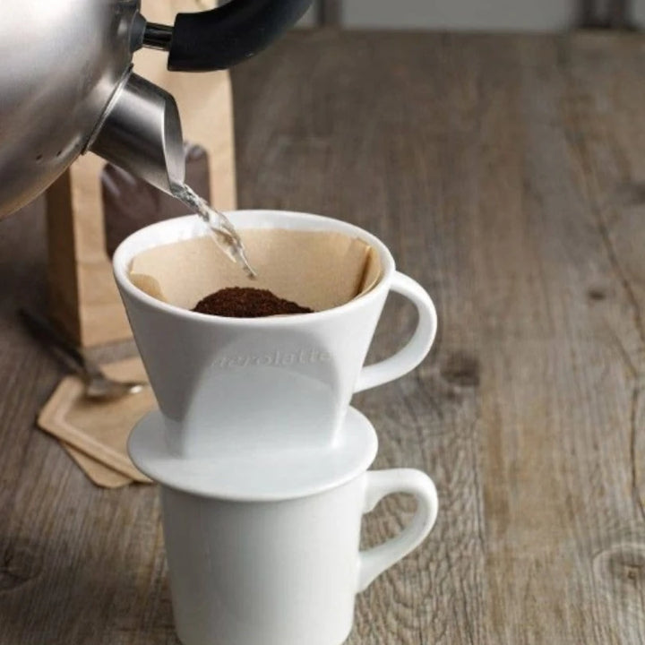 Aerolatte Ceramic Pour Over Coffee Filter Cone – Size No.2