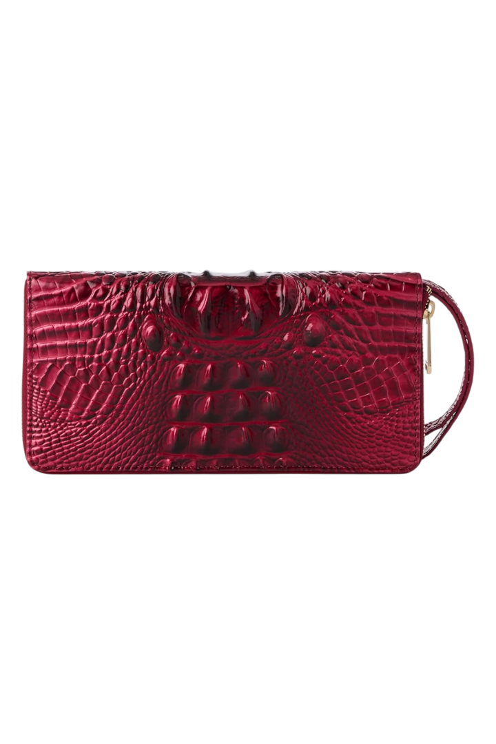 BRAHMIN Skyler Clutch – Merlot Ombre Melbourne
