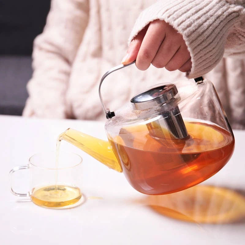 Bjorn™ Glass Teapot with Loose Leaf Tea Infuser – 40 oz