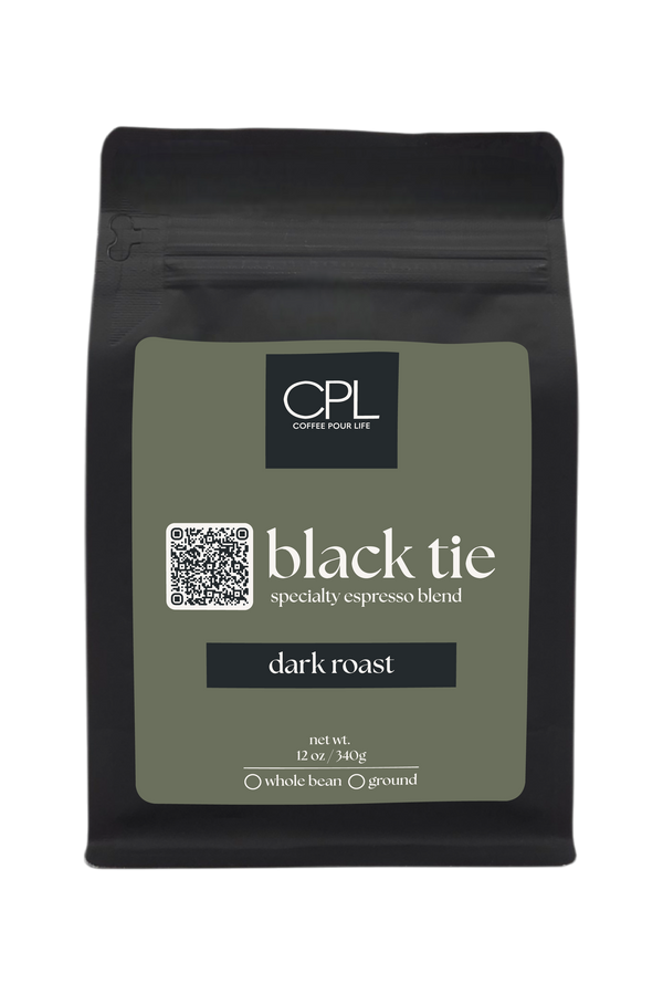 Black Tie – Dark Roast Espresso Blend | Coffee Pour Life