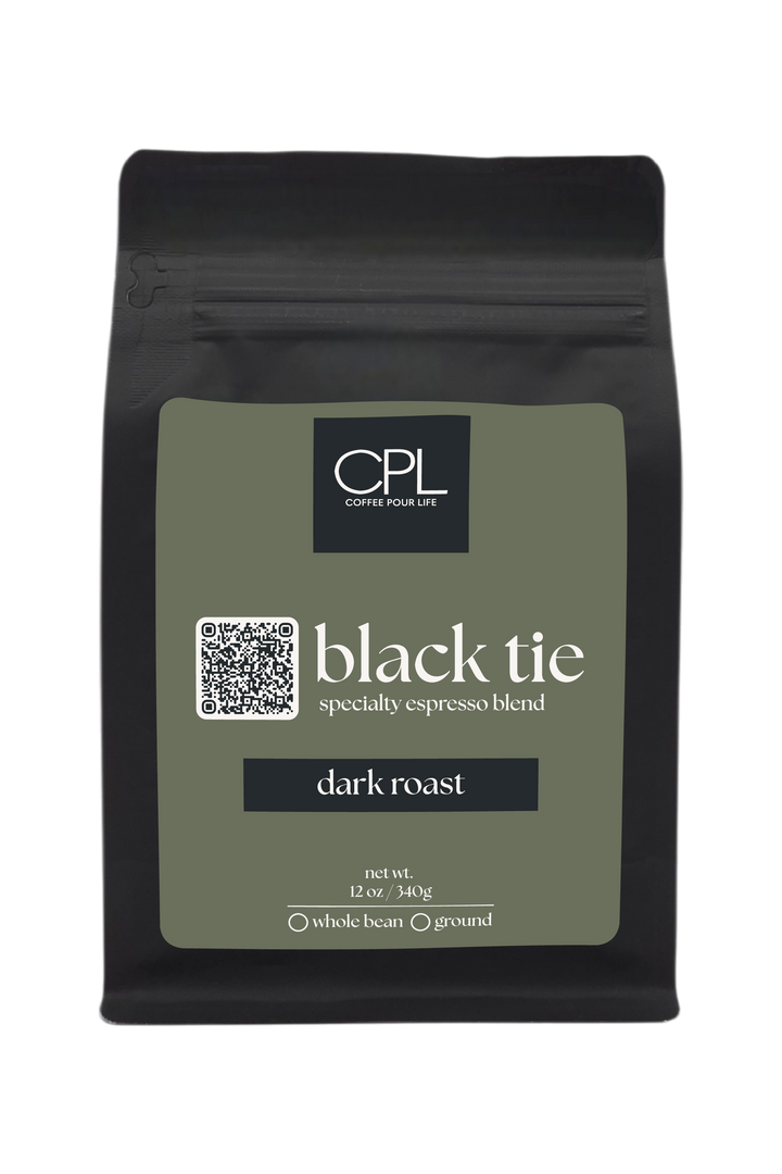 Black Tie – Dark Roast Espresso Blend | Coffee Pour Life