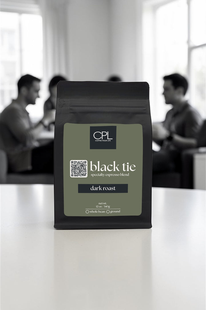 Black Tie – Dark Roast Espresso Blend | Coffee Pour Life