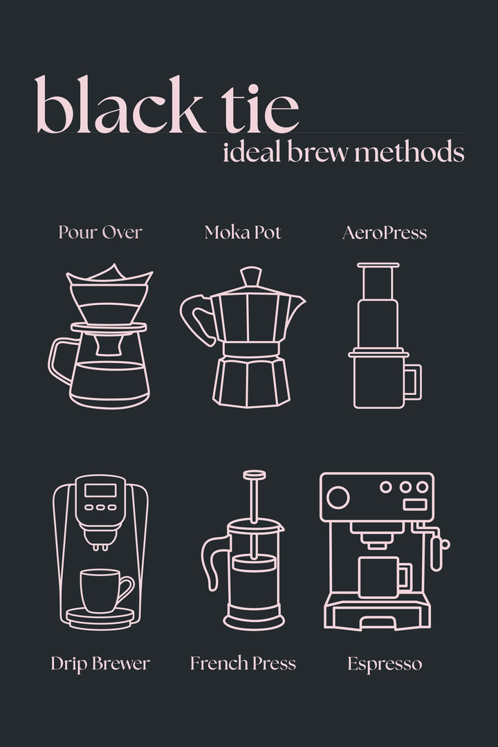 Black Tie – Dark Roast Espresso Blend | Coffee Pour Life