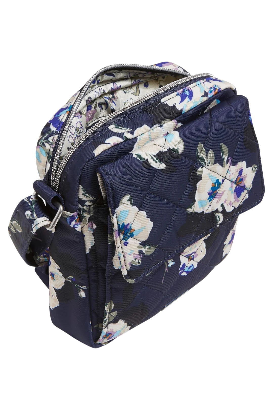Vera Bradley Performance Twill Small Crossbody Bag – Blooms and Branches Navy