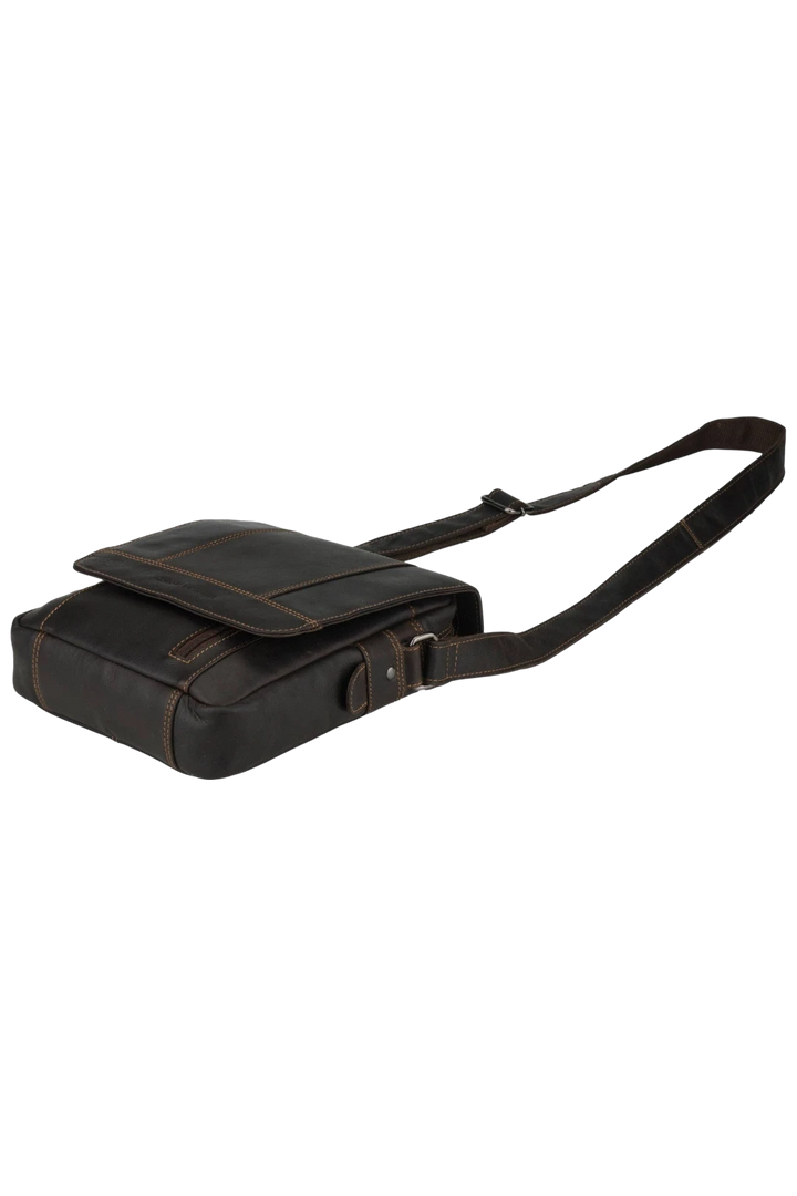 Boulder Leather Messenger Bag – Brown