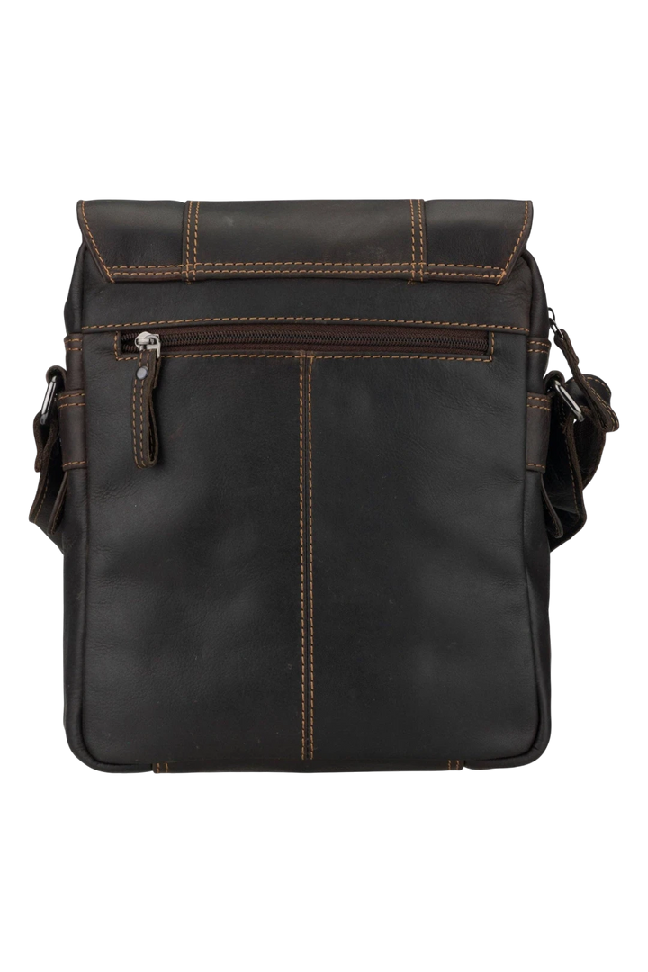 Boulder Leather Messenger Bag – Brown
