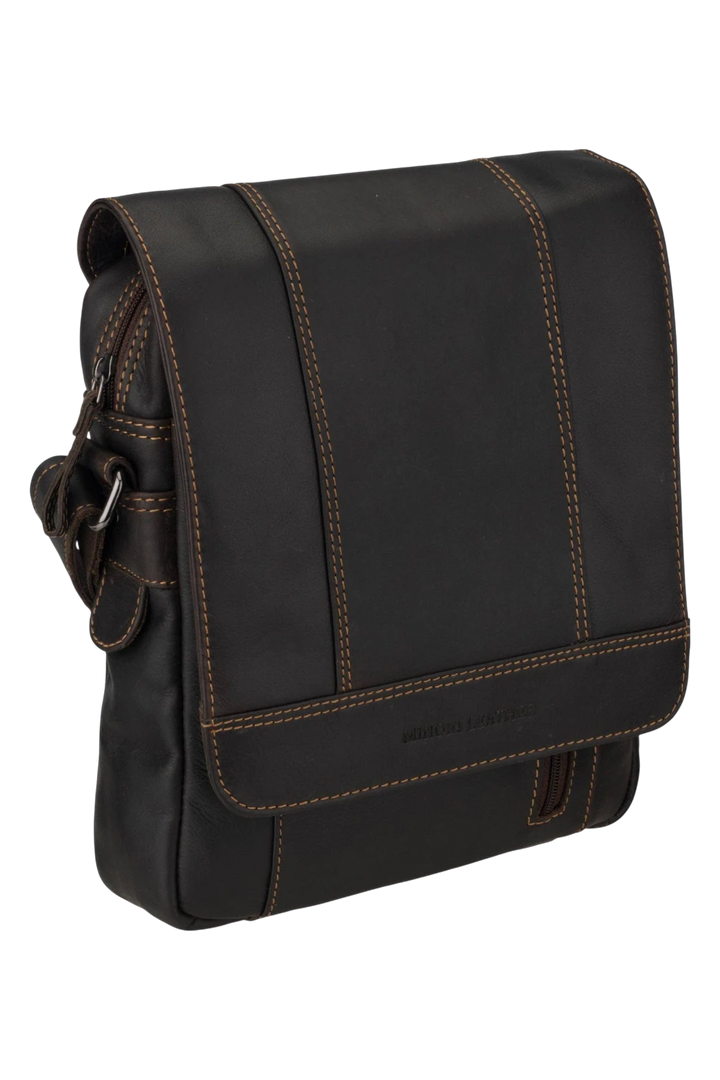 Boulder Leather Messenger Bag – Brown